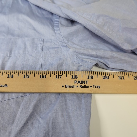 Coach Oxford Blue Button Down Short Medium Long Sleeve - Picture 3 of 8